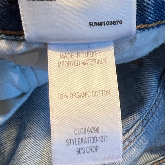 AGOLDE 90s Crop Mid Rise Loose Straight Jean - Picture 5 of 13